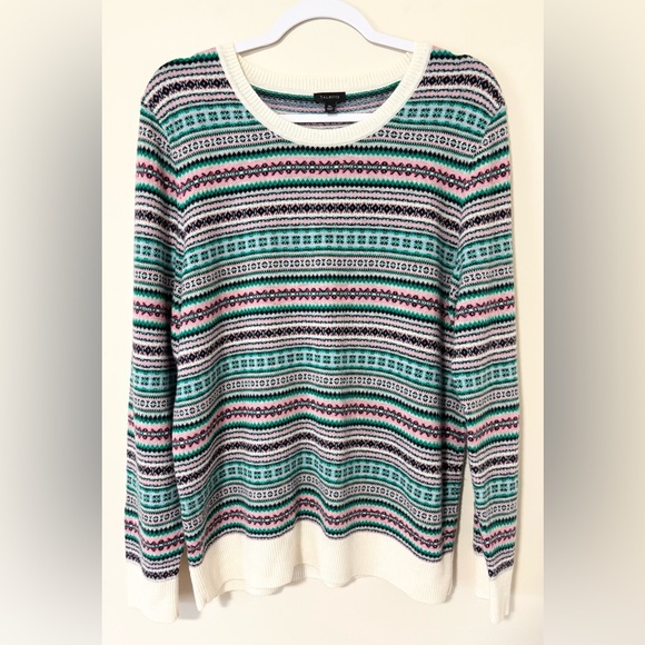 Talbots XL Fair Isle Lambs Wool Blend Sweater - Picture 5 of 11